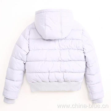 Girl's padding teddy puffy jacket